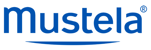 Mustela brand logo representing natural, gentle skincare for babies and mums at a leading best baby expo in Australia